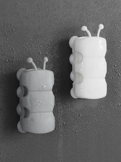 Saugnapfhalterung, Silikon-Duschkopfhalter, wiederverwendbar, abnehmbar, Wandregal mit fester Basis für Badezimmeraccessoires