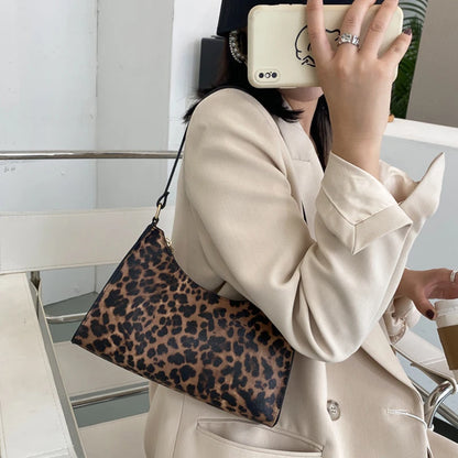 Fashion Zebra Print Women Luxury Handbag PU Leather Simple Underarm Shoulder Bags Female Daily Design Clutch Totes Purse Pouch