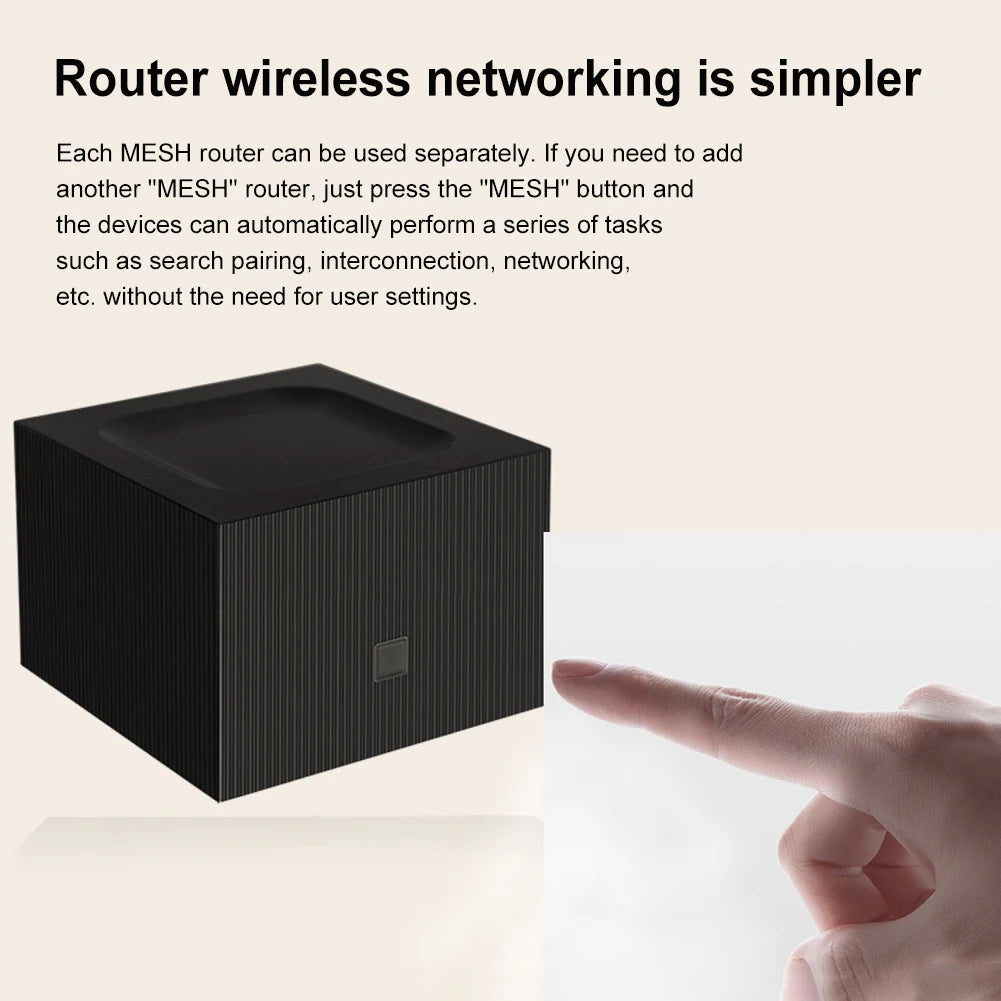 Dual Band AC1200 Whole Home Mesh Wireless WiFi System 802.11ac 2.4G/5.0GHz Network Router Good Penetrability Easy Setup PK MW6