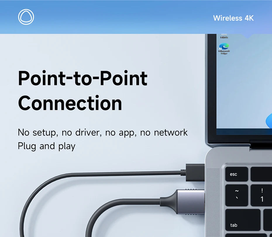 Hagibis Wireless HDMI-compatible Transmitter and Receiver Enterprise 4K Extender Kit Display Adapter Dongle Casting Video Audio
