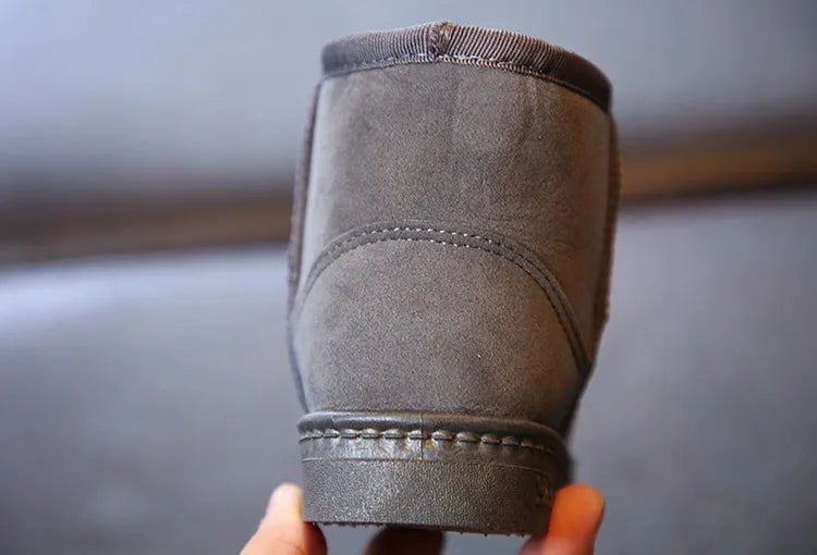 Kids Winter Slippers - Luxury Fur Lined Non-Slip Indoor Boots for Boys & Girls