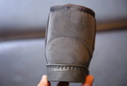 Kids Winter Slippers - Luxury Fur Lined Non-Slip Indoor Boots for Boys & Girls