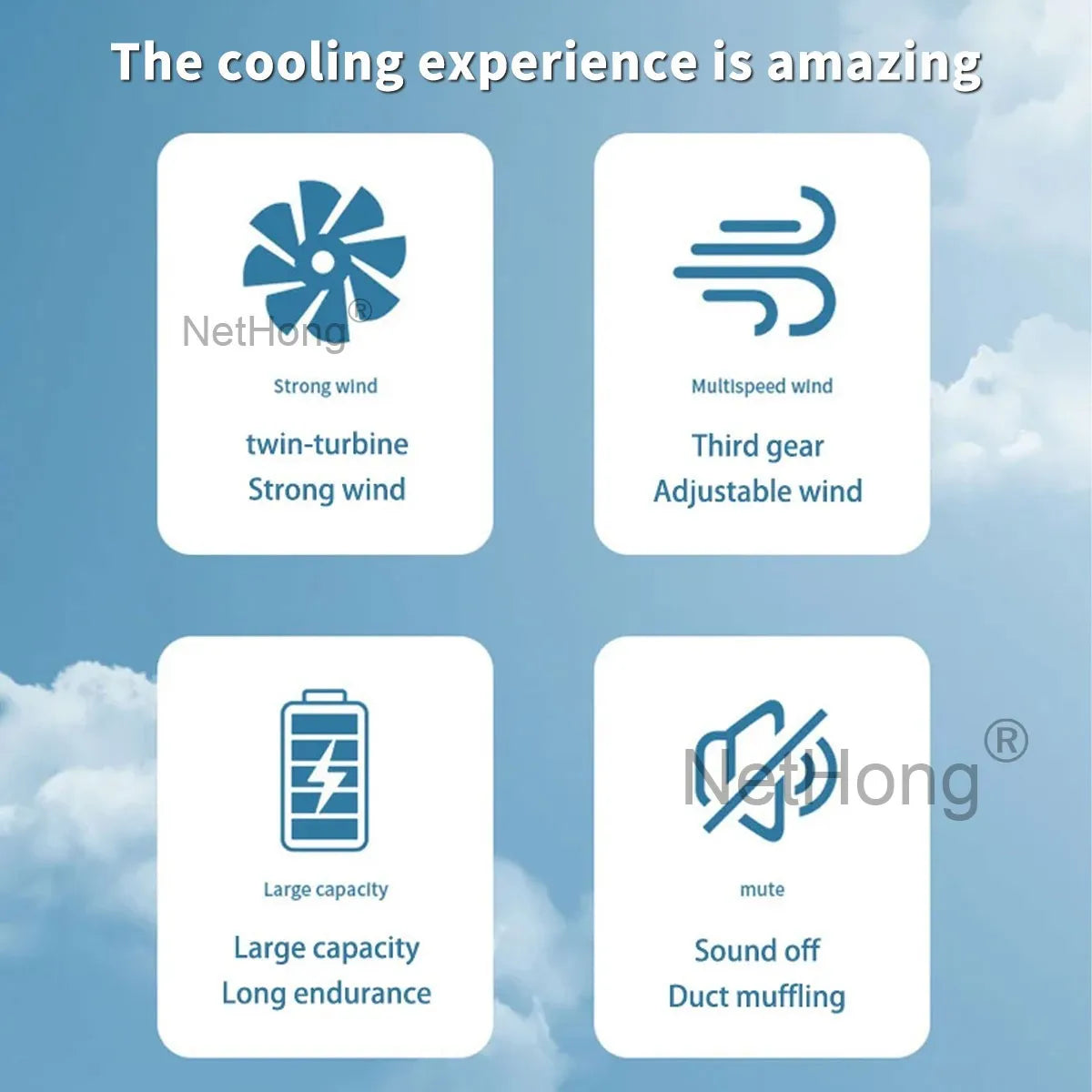 Digital Display Portable Neck Fan USB Rechargeable Wearable Travel Fans`