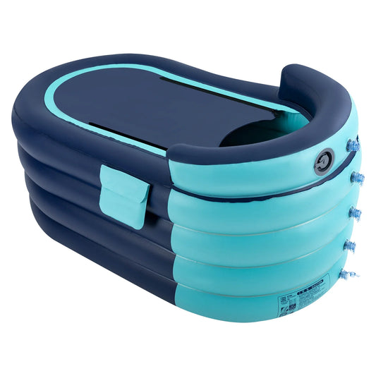 1.4m 4 layers Foldable Bathtub Household Inflatable Adult Bathtub With Wireless Electric Air Pump for Hot Water and Ice Bath