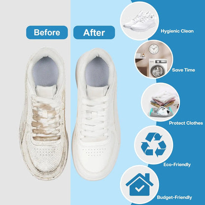 Shoes Washing Bag Laundry Bag Padded Shoe Protector Fluffy Fiber Polyester laundry Wash Bag Machine Washable Organizer