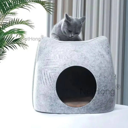 Pet Bed Stool Kitten Dog Puppy Hideaway Cat Sleeping Cave Nest House