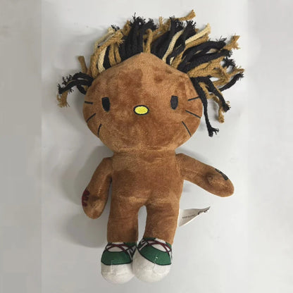 New Hello Kitty Ken Carson Rapper Trippie Taylors Plush Toy Doll with Clothes Stuffed Soft Plush Toys Fans Collect Gifts