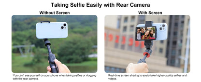 KingMa Monitor Screen using phone rear camera for Selfie Vlog or Live Stream TikTok Compatible with iPhone