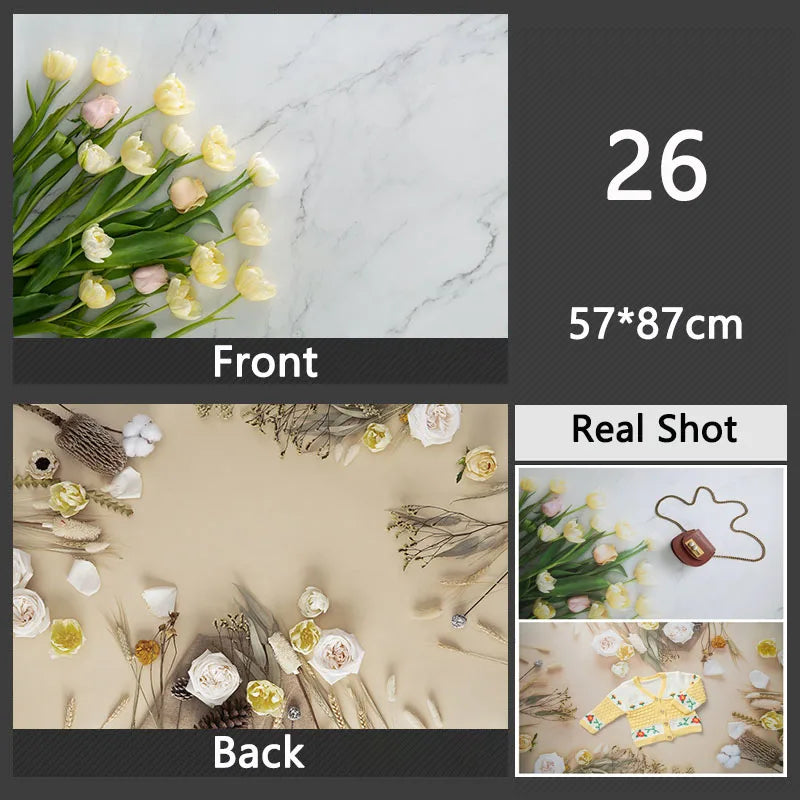 3D Double Sided Photography Backdrops 57*87cm Photos Background Props Product Food Photo Decoration Accessories Wallpaper