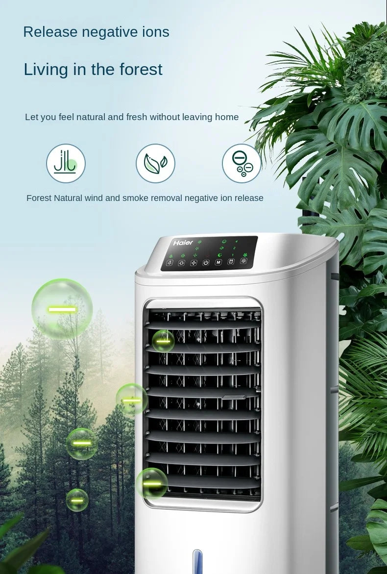 Haier Air Conditioner Fan Cooling Fan Humidification Refrigeration Bladeless Fan Household Air Conditioner Small Air Conditioner