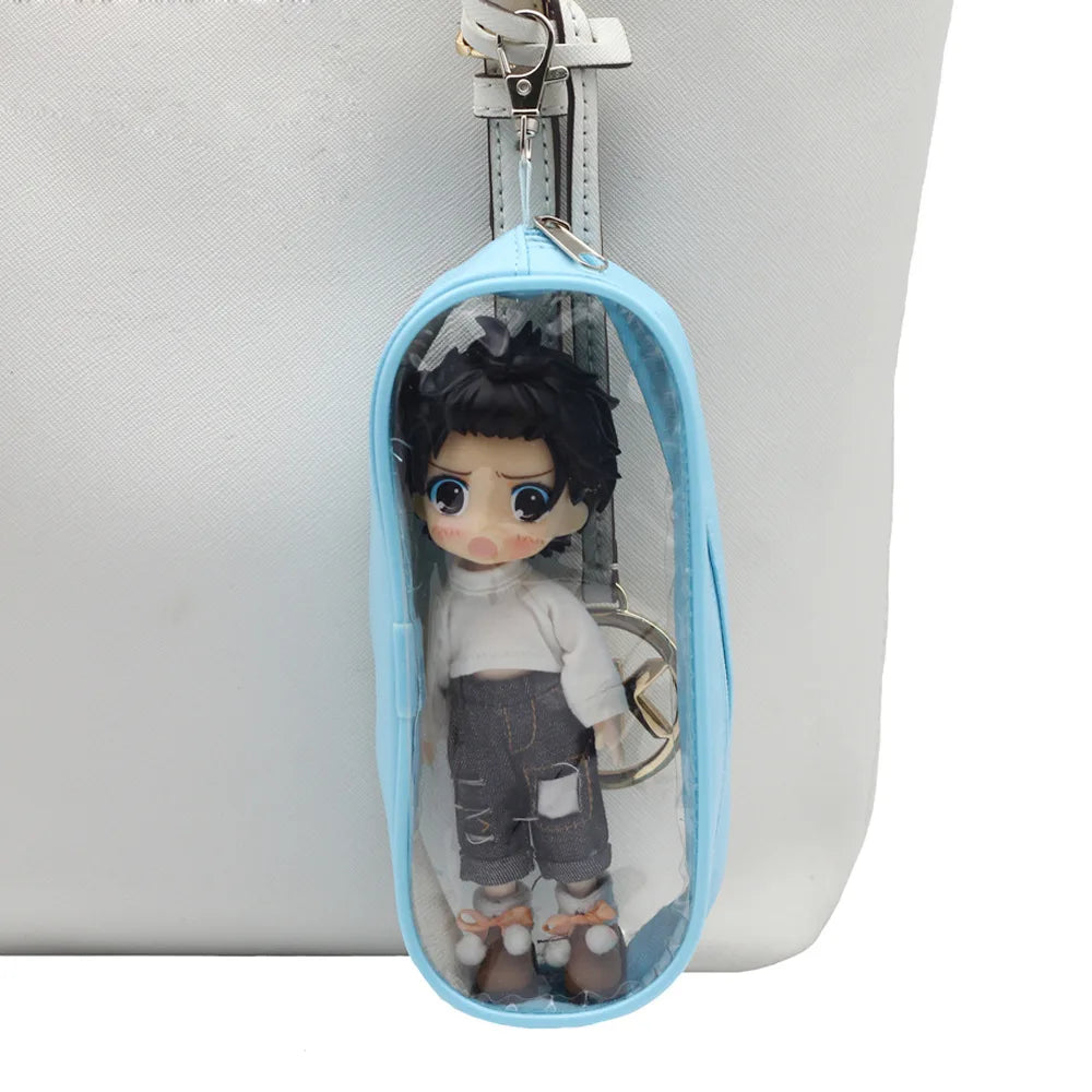 1/12 BJD Doll Go Out Bag OB11 Transparent Storage Hanging Bag Doll Travel Package Pendant Accessories