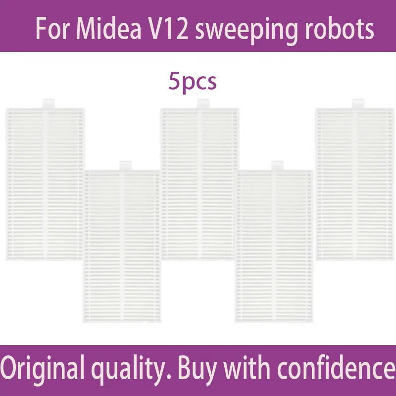 For Midea V12  Eureka J12 Ultra Robot VacuumThe consumables such as the main brush dust bag side brush cloth and filter screen