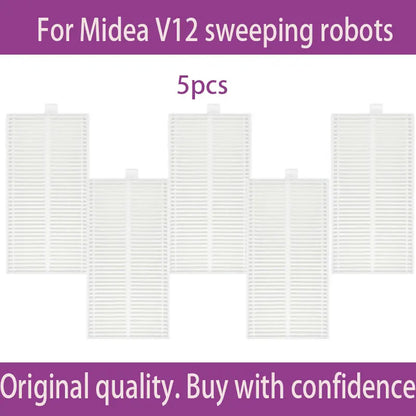 For Midea V12  Eureka J12 Ultra Robot VacuumThe consumables such as the main brush dust bag side brush cloth and filter screen