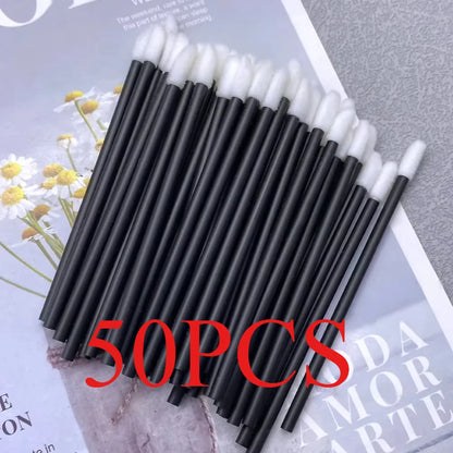 50/1000 PCS Lip Brushes Disposable Cosmetic Lip Brush Lipstick Lip Glossy Wands Cleaner Applicator Eyeshadow Makeup Brush Tool