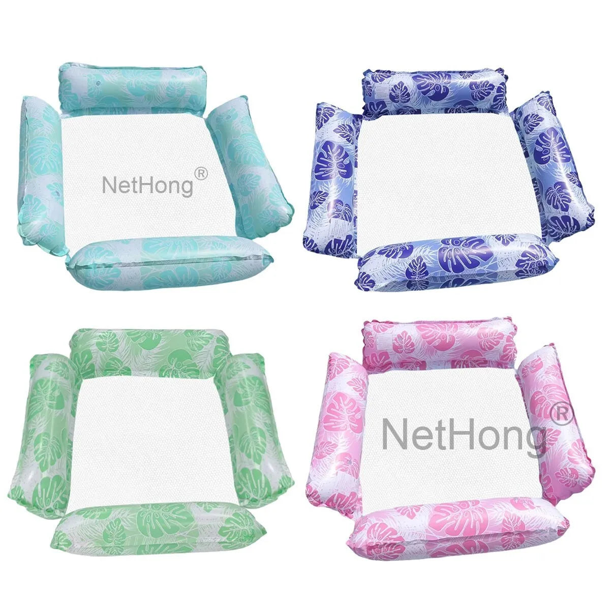 Iatable Chair 4Tube Pool Lounger Float Water Hammock Multi-Purpose