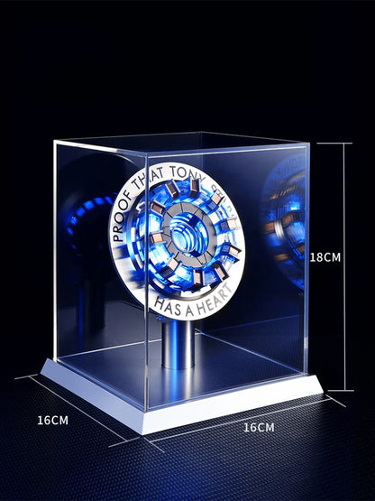 In Stock Avenger Iron Man Arc Reactor Anime Figure 1:1 Iron Man Mk1 Mk2 Alloy Chest Lamp Reactor Ornament Cosplay Toys Kids Gift