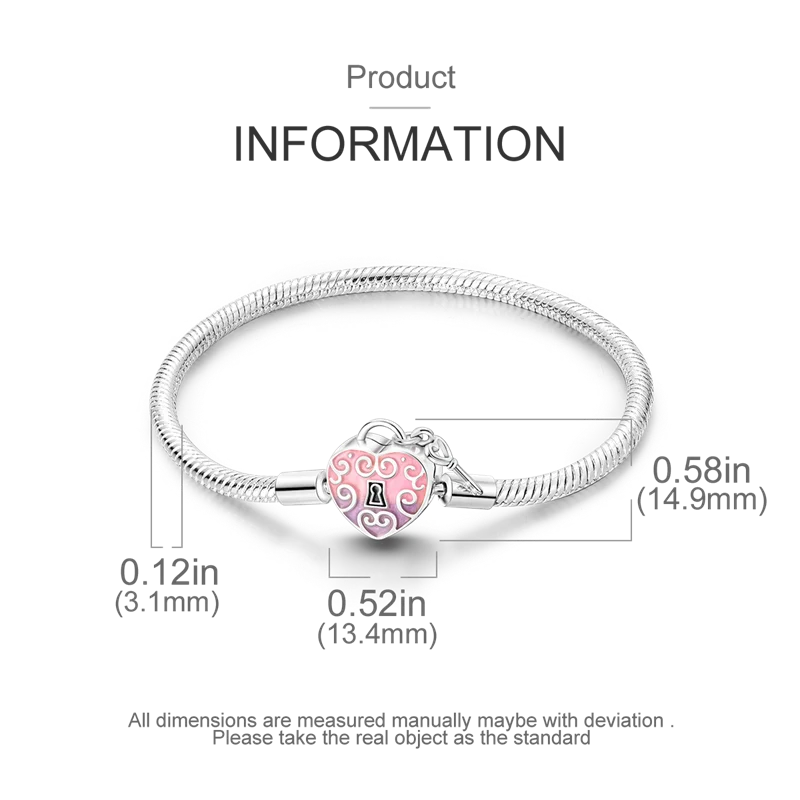 925 Sterling Silver Charm Bracelet - Leaf, Clover, Butterfly & Heart Design | 17-20cm Adjustable