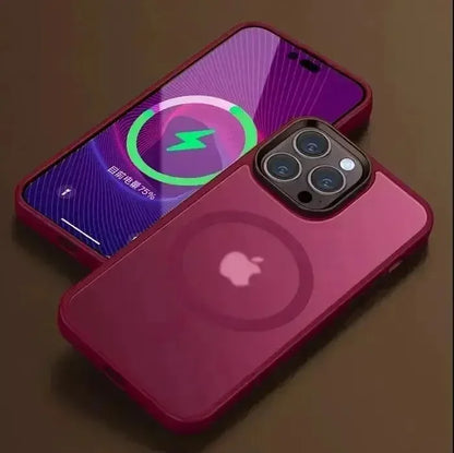 Translucent Frosted Matte Magnetic Phone Case For iPhone 17 16 15 14 Plus 13 12 Pro Max Case For Magsafe Wireless Charging Cover