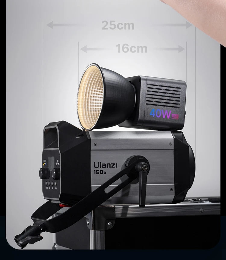 Ulanzi 40W Video Light COB Continuous Lighting Bowens Mount for Studio Video Tiktok Youtube Professional Led light photography