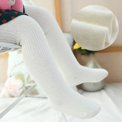 1 Piece Thermal Beige Basic Pantyhose For Girls Winter Thick 0-6Year Children Tights Cotton Fleece Baby Girl Stockings