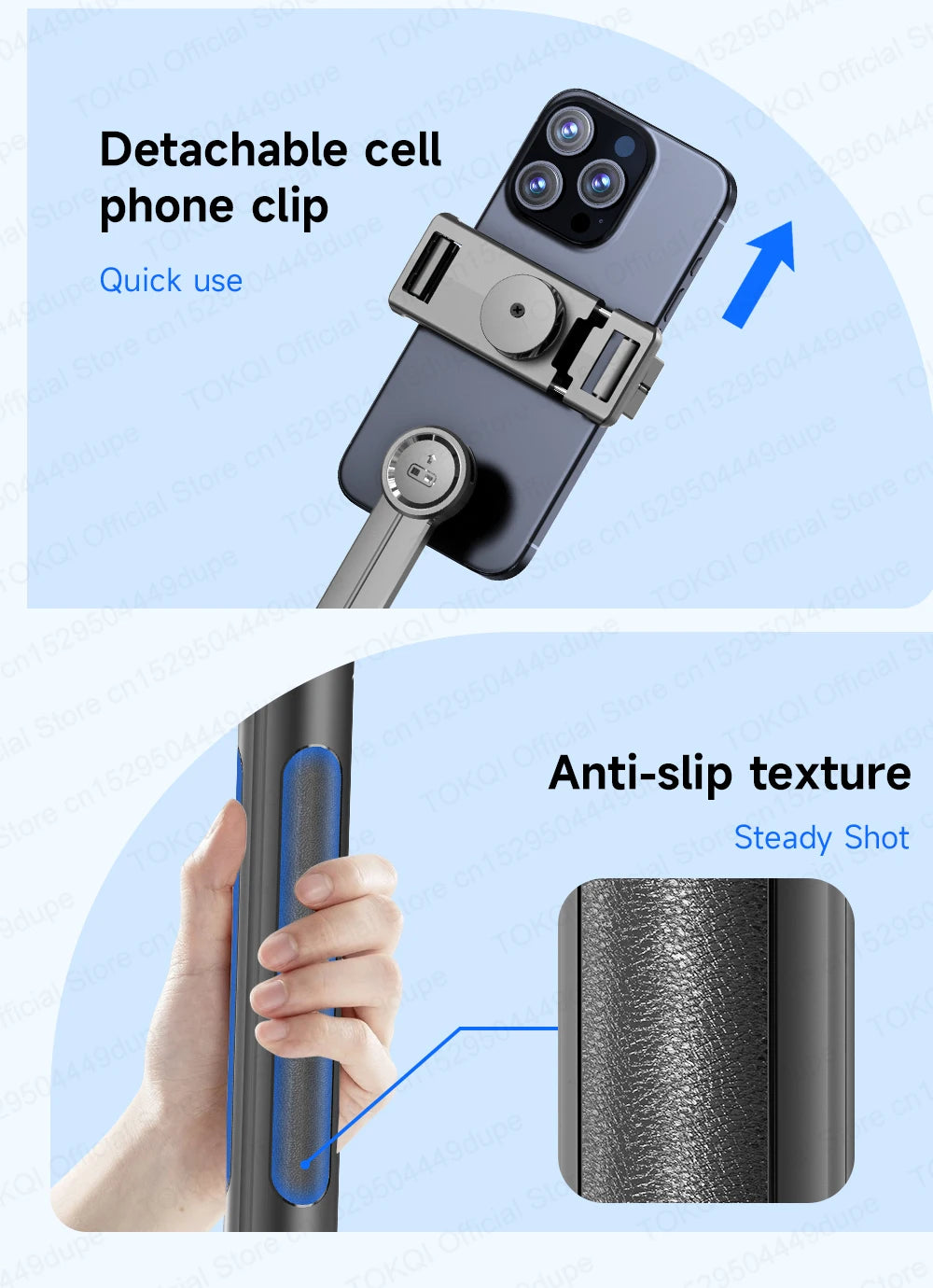F15 Selfie Stick Tripod Extendable Pole with Wireless Bluetooth Remote Phone Holder for Smartphone Shooting Vlog Video Recording