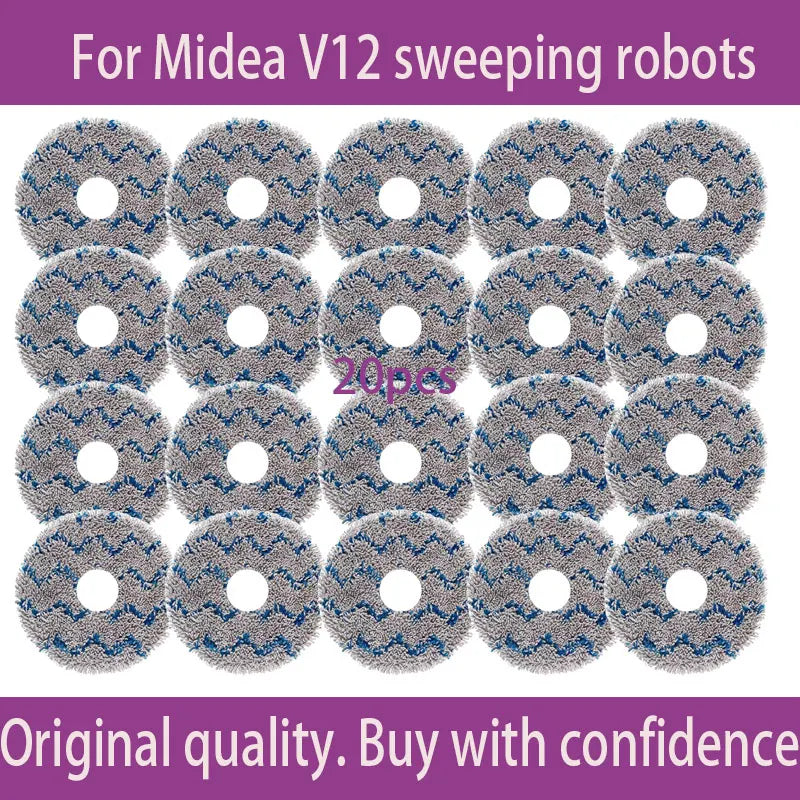 For Midea V12  Eureka J12 Ultra Robot VacuumThe consumables such as the main brush dust bag side brush cloth and filter screen