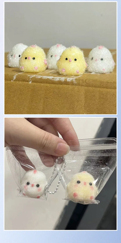 Squishy Cute Chick Squeeze Stress Relief Toy Soft Mochi Toy Cartoon Slow Rebound Decompression Fidget Toys for Kids Gifts