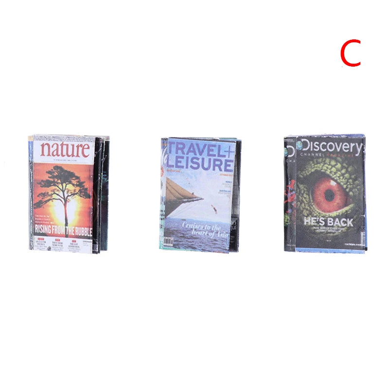 Hot New 10/6/4/3pcs 1/12 Dollhouse Miniature Mini Books Model Furniture Accessories