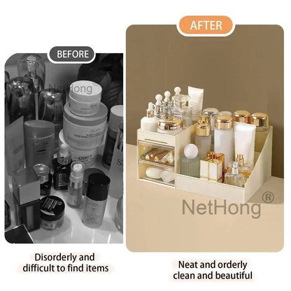 Makeup Cosmetic Organiser Dressing Table Make-Up Holder Tidy Storage Box New