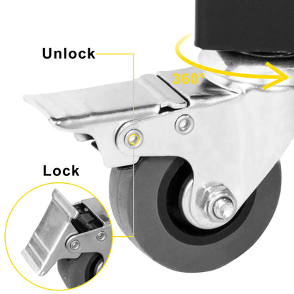 VEVOR Single Folding Security Gate 1.5-2m x 1.22-3.66m Folding Door Gate Steel Accordion Flexible Expanding Security Gate Black