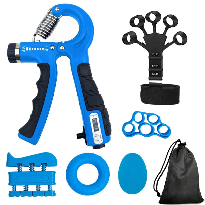5-60kg Adjustable Hand Grip Strengthener Hand Grip Trainer With Counter Wrist Forearm And Hand Exerciser For Muscle Building