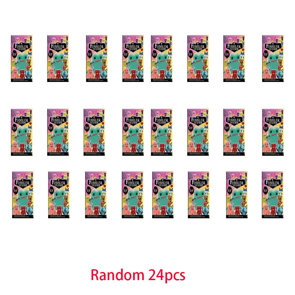 24p Fuggler Funny Ugly Teeth Monster Blind Box Figure Toys Kawaii Fugglers Anime Action Figurine Keychains Model Dolls Gift