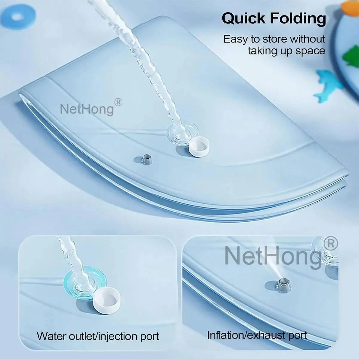 Tummy Time Mat Iatable Summer Cooling Pet Water Bed Cushion For Cats