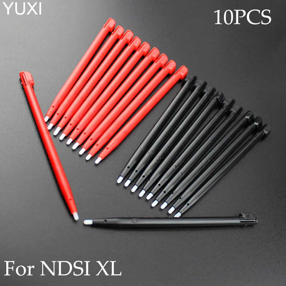 10Pcs For NDSi XL Stylus Touch Pens For Nintend DSi XL Black Red Plastic Screen Touch Pens Replacement Accessories