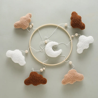 Baby Crib Mobile Bed Bell Toys Musical Rattle Educational Toys Bed Bell Newborn Mobile Bed Bell Bracket Baby Hanging Toys Holder