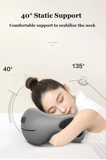 Multifunction U-Shaped Sponge Core Neck Pillow Slow Rebound Soft Travel Pillow For Sleeping Cervical Health Massage Nap Pillows