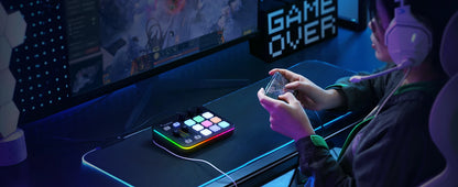 MAONO G1 NEO Gaming Audio Mixer,Custom Sound Effects RGB Streaming with XLR Microphone Audio Interface,for Game Voice,Podcast