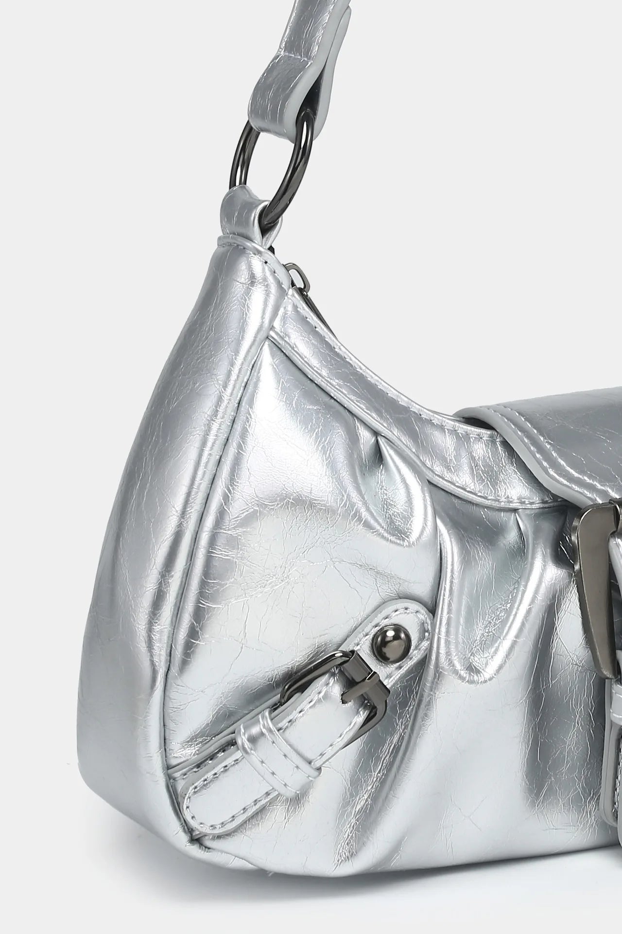 Heißer Verkauf Maillard-Stil Retro kleine Tasche Spicy Girl Y2K Wasteland-Stil Vintage Leder Schulter Achselhöhle Tasche 2025