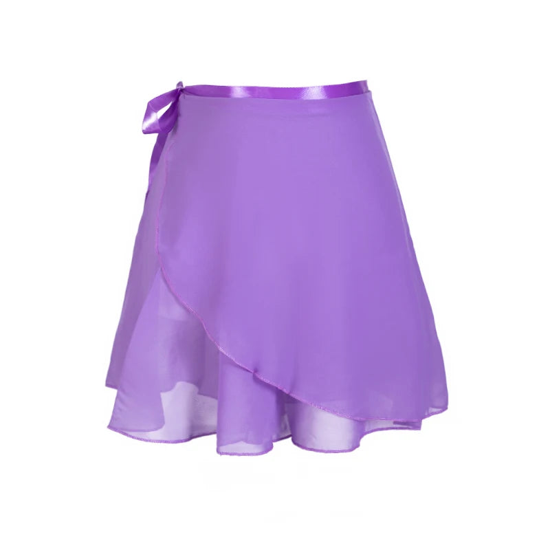 Adult Chiffon Ballet Tutu Dance Skirt Women Girls Gymnastics Wrap Skirt Training Ballet Skirts Юбка Ballet Dance Faldas