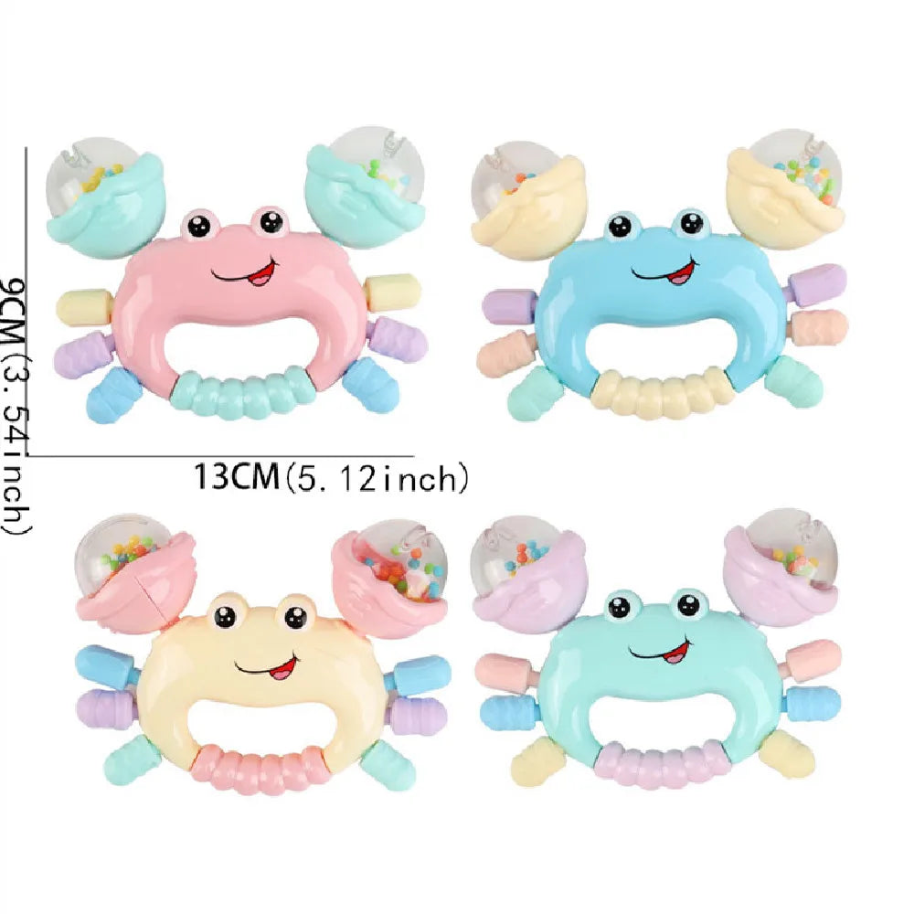 1pc random color Early Development crab Rattle Toys For Babies 0 to 36 Months Newborns Baby  Games Toys Teether Rattle Baby Toys