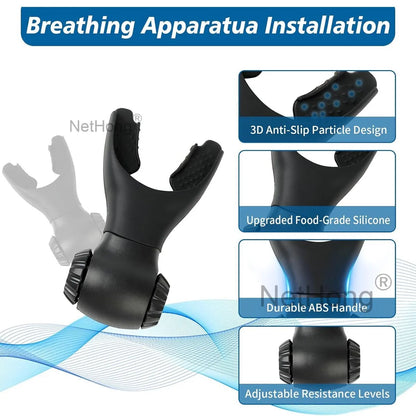 Breathing Trainer Lung Respirator Fiess Equipment Respiratory Exercise Trainin