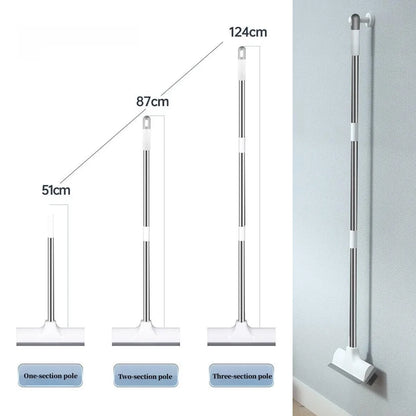 Long Handle Scrub Brush 2 In 1 Floor Scrubber And Squeegee For Cleaning