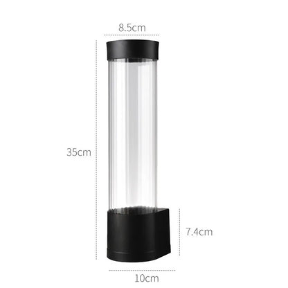 Disposable Paper Cup Dispenser Wall-mounted Plastic Water Dispenser Cup Holder Cup Container Paper Frame Home Organizer