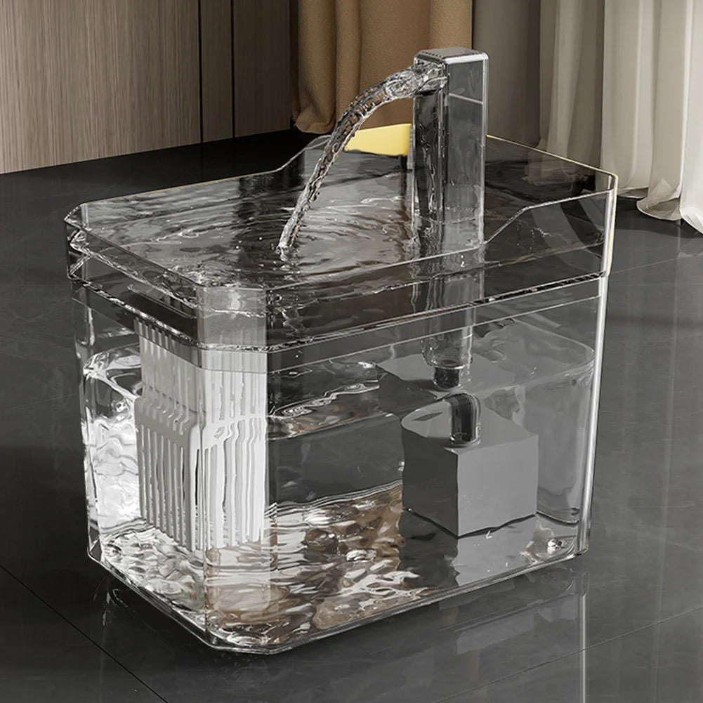 Cat Water Fountain with Quiet Pump Dog Water Filter Dispenser USB Anti-Dry Burning Pet Fountain Cat Fountain for Cats Indoor