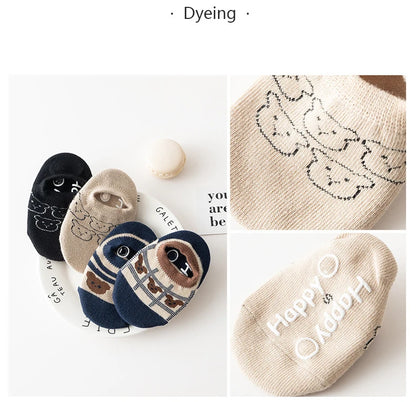 Spring Anti Slip Baby Socks Toddler Kids Floor Socks with Rubber Soles Autumn Newborn Baby Boy Girl Cartoon Cute Ball Warm Socks