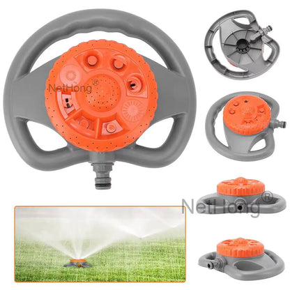 8 Function Garden Lawn Grass Water Sprinkler Hose Irrigation Watering Spray 360°