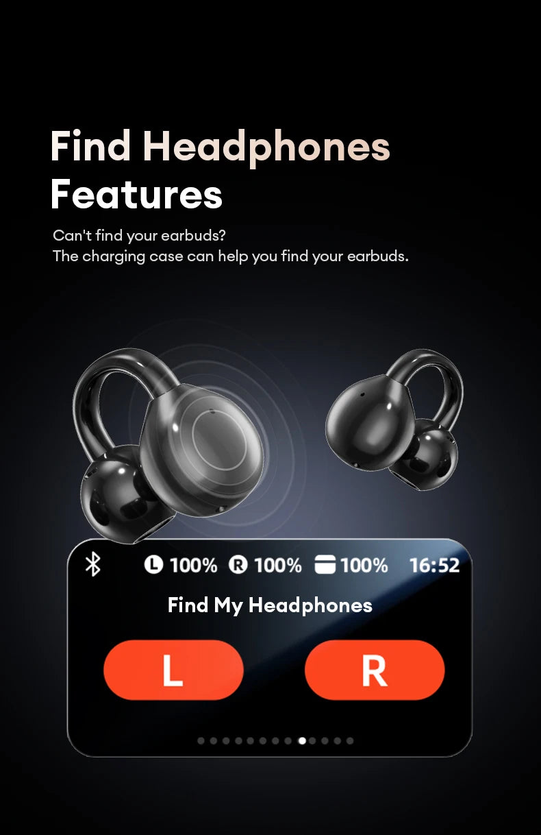 Choice HYUNDAI M100 Open Ear Gaming Earphones Sport Wireless Earbuds TWS Headset Hifi Sound Headphones With Mic For Android IOS