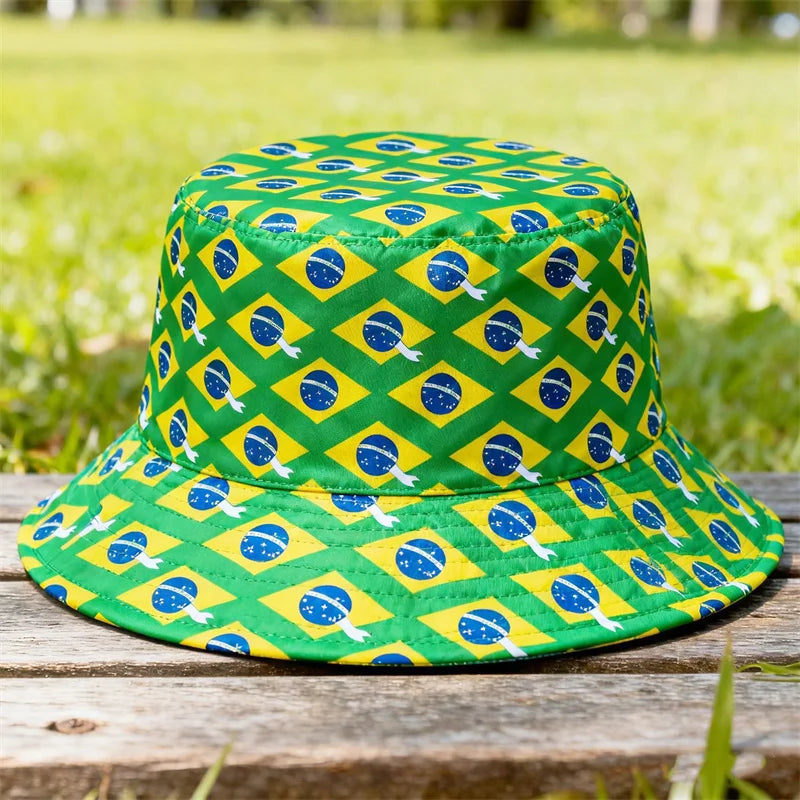 2026 Countries National Flag Bucket Hat Men Women Football Fan Party Football Cup Reversible Sun Hat Soccer Fans Fisherman Hat