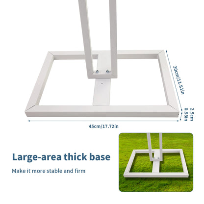 Heavy Duty Wedding Backdrop Stage Stand, Outdoor Canopy Tent, Chuppah, 4 Post, 10ft x 10ft