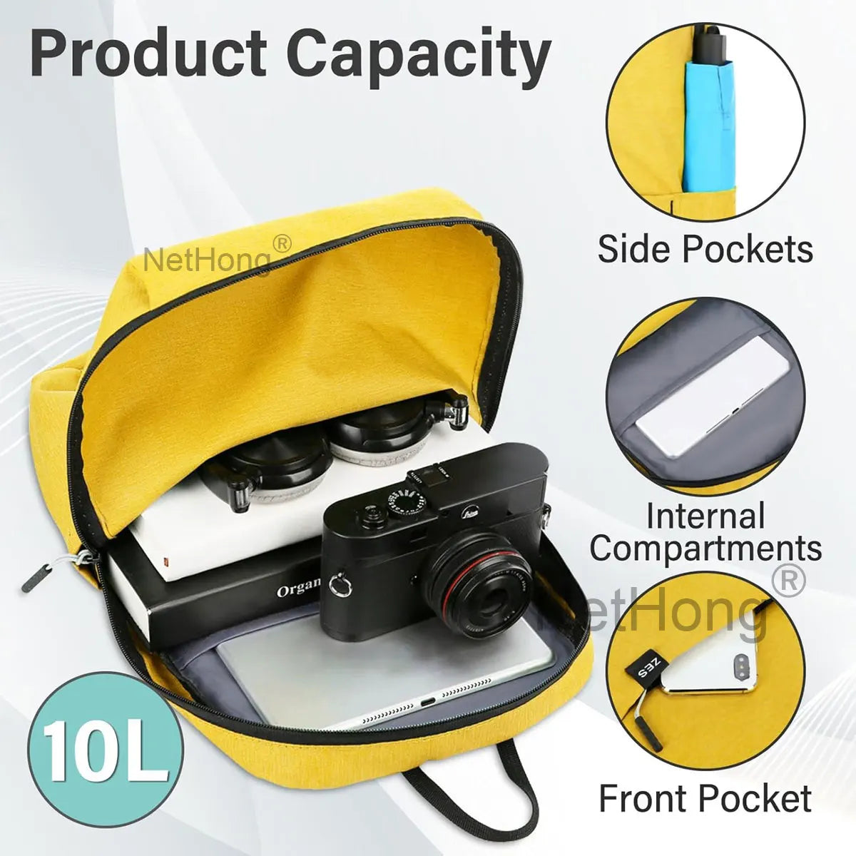 Colorful Student Laptop Backpack Unisex Lightweight Large Capacity Bag Option Dual-Shoulder Computer Bag